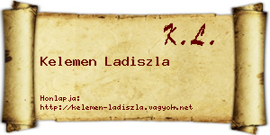 Kelemen Ladiszla névjegykártya